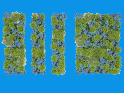 Wall greenery 3d model