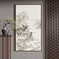 New Chinese Decorative Painting 3d model