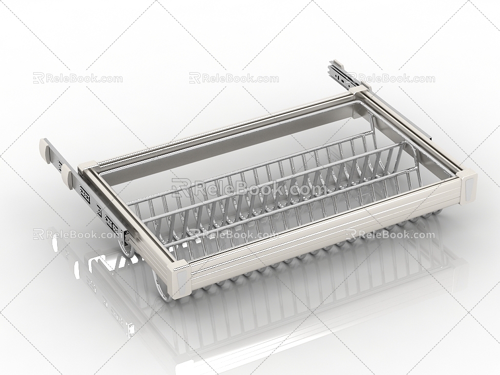 Modern draining rack 3d model