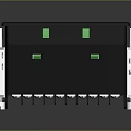 Electronic Control Module With Multiple Terminal Ports Front Panel Buttons And Indicator Lights