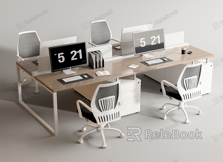 Modern Office Desk and Chair Office Desk and Chair Staff Station Computer Desk and Chair model