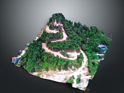 Geography, topography, mountain shape, ridge, ridge, valley, mountain range, canyon, geomorphology, mountain peak, mountain body 3d model