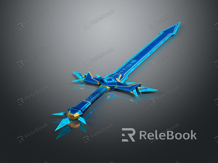 Modern Sword Devil Sword Rune Sword Officer Sword model