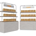 Shelf Storage Rack Bread Shelf Take-out Shelf Decoration Shelf Cake Cabinet 3d model