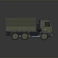 Green Military Armored Tank With Heavy Duty Tracks And Turret Structure