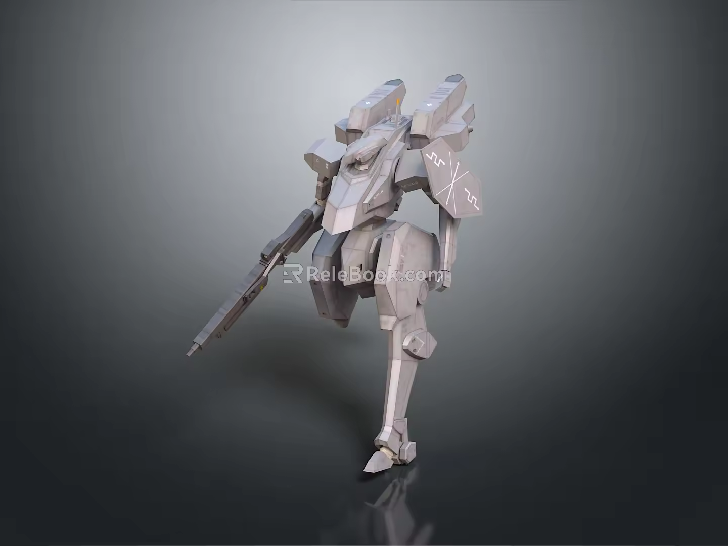 Mech Warrior Mech Soldier Machine Battlearm Mechanical Battlearm Machine Fighter Robot 3d model