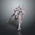 Mech Warrior Mech Soldier Machine Battlearm Mechanical Battlearm Machine Fighter Robot 3d model