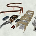 Different Pergola Design Models With Curved Straight Structures And Wooden Metal Frames