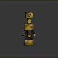 Rusty Yellow Clamp Hardware Tool with Durable Build for Secure Holding Applications