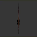 3D Reptile Model With Red Stripes Spots And Open Mouth On Gray Background
