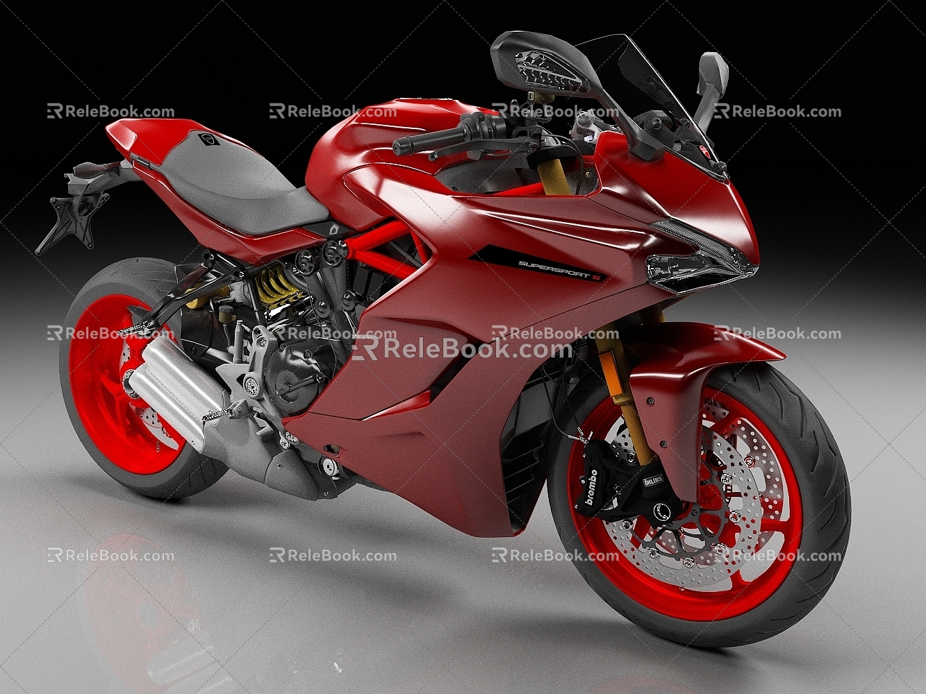 Motorcycle Racing Motorcycle Heavy Duty Motorcycle 3d model