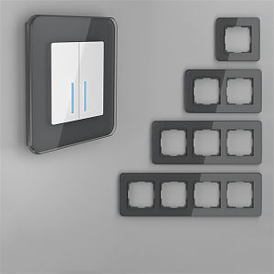 Modern Switch Socket Panel 3d model