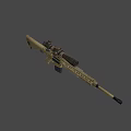 semi-automatic sniper rifle 3d model