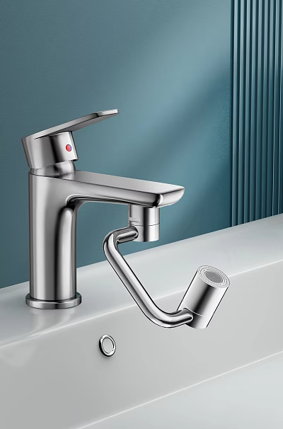 Kitchen and bathroom universal faucet 3d model