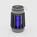 Black Mosquito Killer Lamp With Grille Design Blue Light And Hanging Loop Daily Life Product