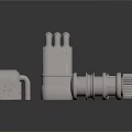 Industrial Metal Mechanical Equipment Components With Gear Pipe And Connector Parts