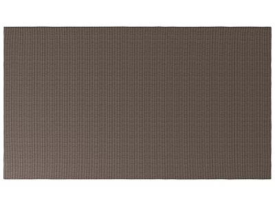 Dark Brown Square Carpet With Vertical Ribbed Texture For Home Decor 3d model