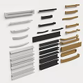 Cabinet Handle Door Handle Door Handle Door Handle Cabinet Door Handle Metal Door Handle Aluminum Profile Handle Metal Handle Round Handle 3d model