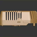 Elegant Golden Striped Household Item with Modern Curved Design for Home Use