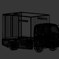 Industrial Equipment Pure Electric New Energy Truck With Green World Map And City Elements