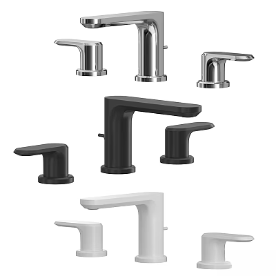 Modern Bathroom and Kitchen Faucet Styles With Various Designs And Colors 3d model