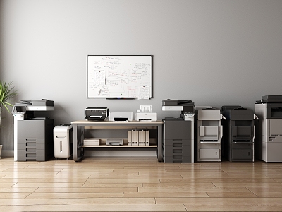 modern printer copier office equipment 3d model