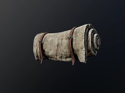 Modern Mat Sleep Mat Roll Mat Low Poly 3d model Modern Mat Sleep Mat Roll Mat Low Poly 3d model