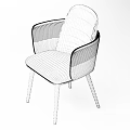 Modern Accent Armchair With Light Gray Fabric Brown Leather Armrests And Dark Legs