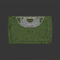 Green Military Weapon Storage Box With Metal Handle And Durable Construction 3d model