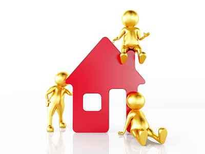 Modern Real Estate Scene Creative Real Estate 3d model