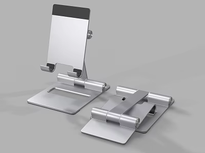 Metal Phone Stand Holder for Desk with Adjustable Design and Stable Base 3d model