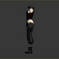 Modern Clothing Collection With Light Shirt Dark Pants Jumpsuit And Brown Vest