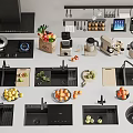 Modern Kitchen Sinks With Different Designs Faucet Fresh Fruits And Appliances