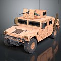 Modern Bulletproof Car Armed Car Armed Bulletproof Car Military Jeep Off-road Jeep Hummer 3d model