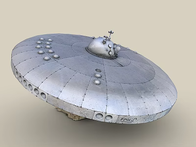 Modern UFO alien spacecraft 3d model