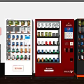 modern vending machine self-service vending machine 3d model