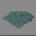 Light Green Knitted Garment With Soft Texture And Folded Design For Daily Use