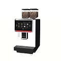 Modern Coffee Machine Kitchen Appliance With Digital Display And Bean Containers