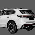 White Volkswagen SUV With Modern Exterior Design Sleek Body And Stylish Wheels
