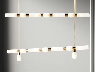 Chandelier Long Chandelier Bedroom Chandelier Dining Room Chandelier Metal Chandelier 3d model
