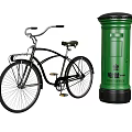Bicycle Posting Box 3d model