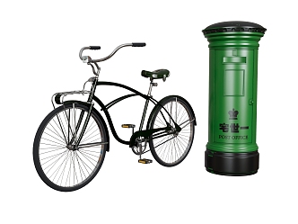 Bicycle Posting Box 3d model