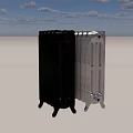 Vintage Black And White Radiators With Elegant Decorative Patterns For Home Use