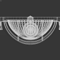 Elegant Brass Cage Wall Light With Ribbed Glass And Metal Frame