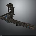 Biomechanical Device With Metal Structure Wheels And Pipes For Creatures