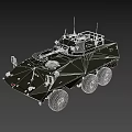 Armored Functional Military Vehicle With Wheeled Design Tactical Equipment And Armor Protection