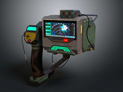 Advanced Projection Monitoring Device With Digital Screen Control Panel And Data Interface 3d model