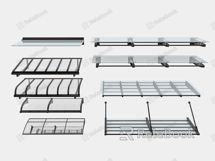 Modern Glass Canopy Canopy model