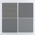 Gray Wall Textures With Different Patterns For Home Interior Design 3d model