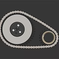 High Quality Industrial Hardware Tools Gear Chain Transmission Mechanism Components 3d model